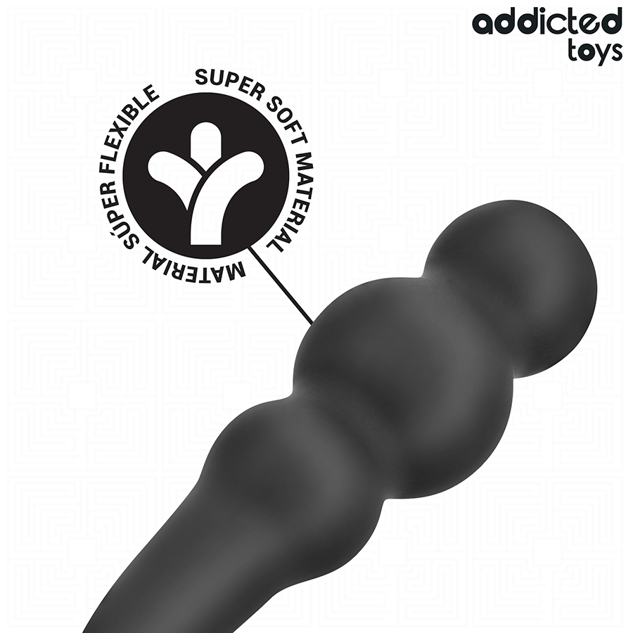 ADDICTED TOYS - ANAL PLUG WITH RING SILICONE MODEL 1
