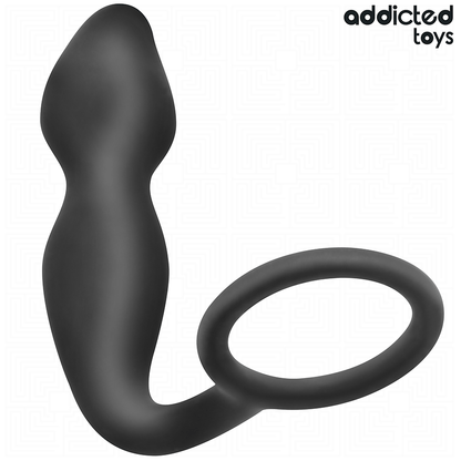 ADDICTED TOYS - ANAL PLUG WITH RING SILICONE MODEL 2