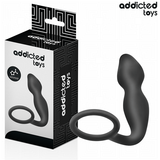 ADDICTED TOYS - TAPÓN ANAL CON ANILLO MODELO 2 DE SILICONA