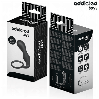 ADDICTED TOYS - TAPÓN ANAL CON ANILLO MODELO 3 DE SILICONA