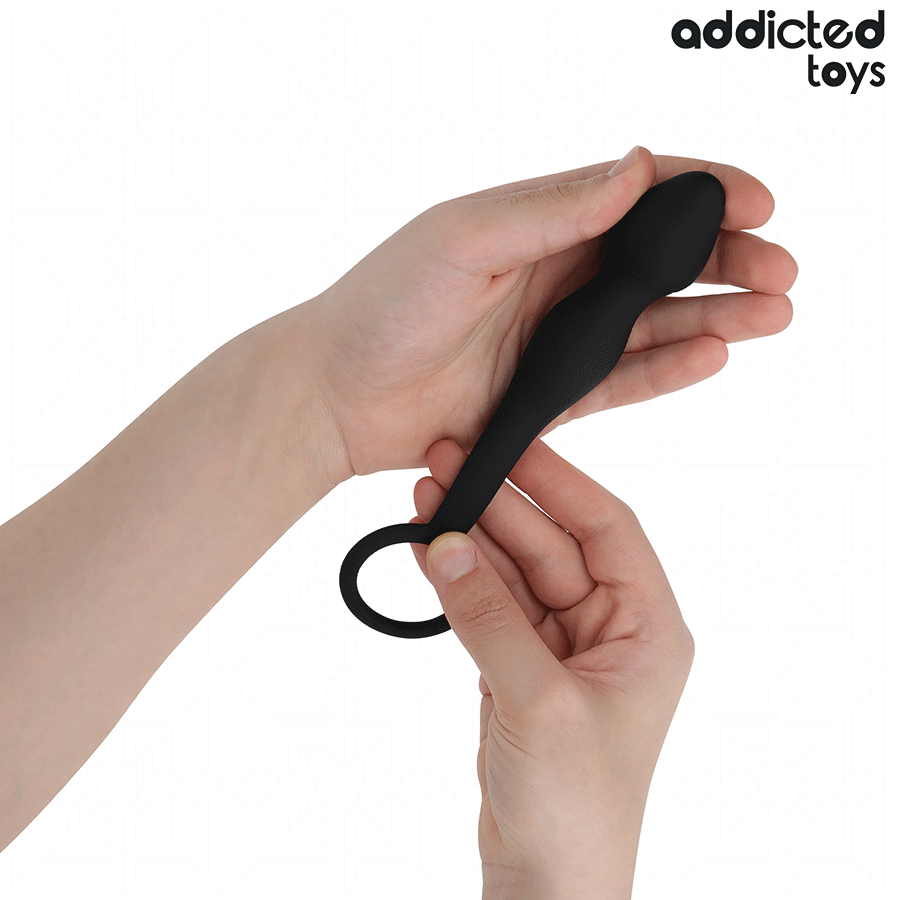 ADDICTED TOYS - TAPÓN ANAL CON ANILLO MODELO 3 DE SILICONA