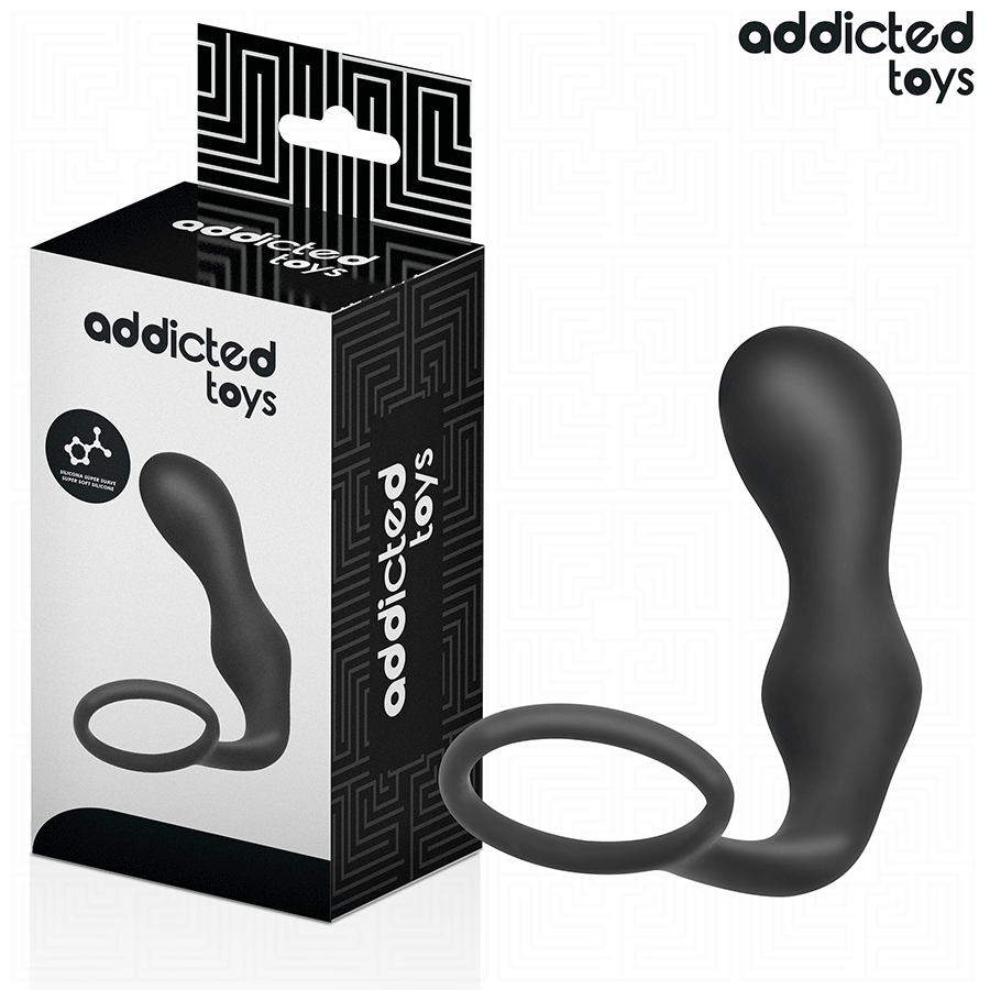 ADDICTED TOYS - TAPÓN ANAL CON ANILLO MODELO 3 DE SILICONA