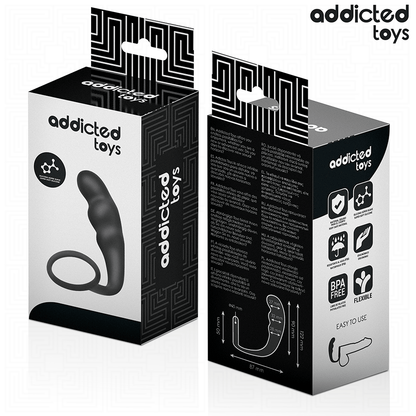 ADDICTED TOYS - PLUG ANAL AVEC ANNEAU SILICONE MODÈLE 4