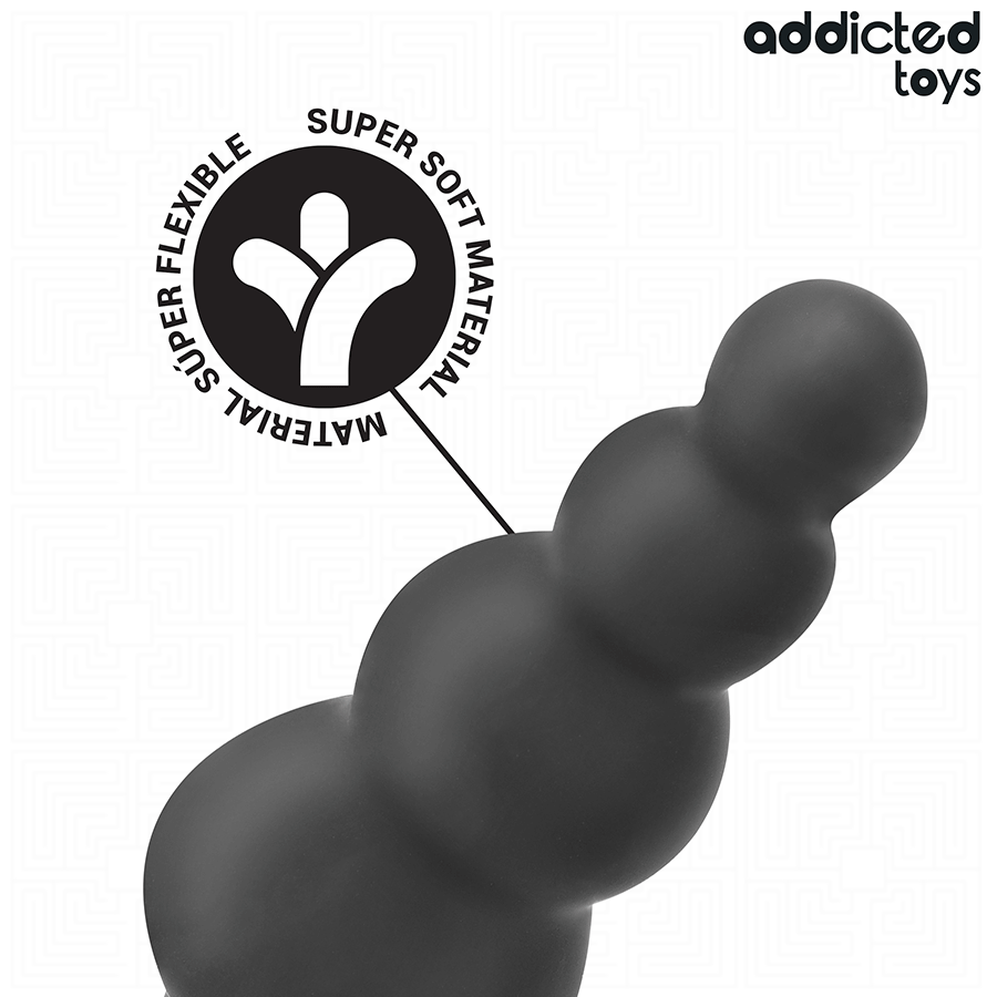 ADDICTED TOYS - PLUG ANAL AVEC ANNEAU SILICONE MODÈLE 5
