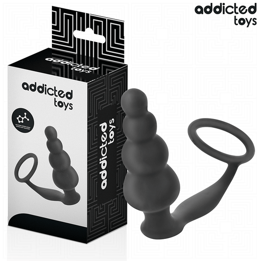 ADDICTED TOYS - TAPÓN ANAL CON ANILLA MODELO 5 DE SILICONA