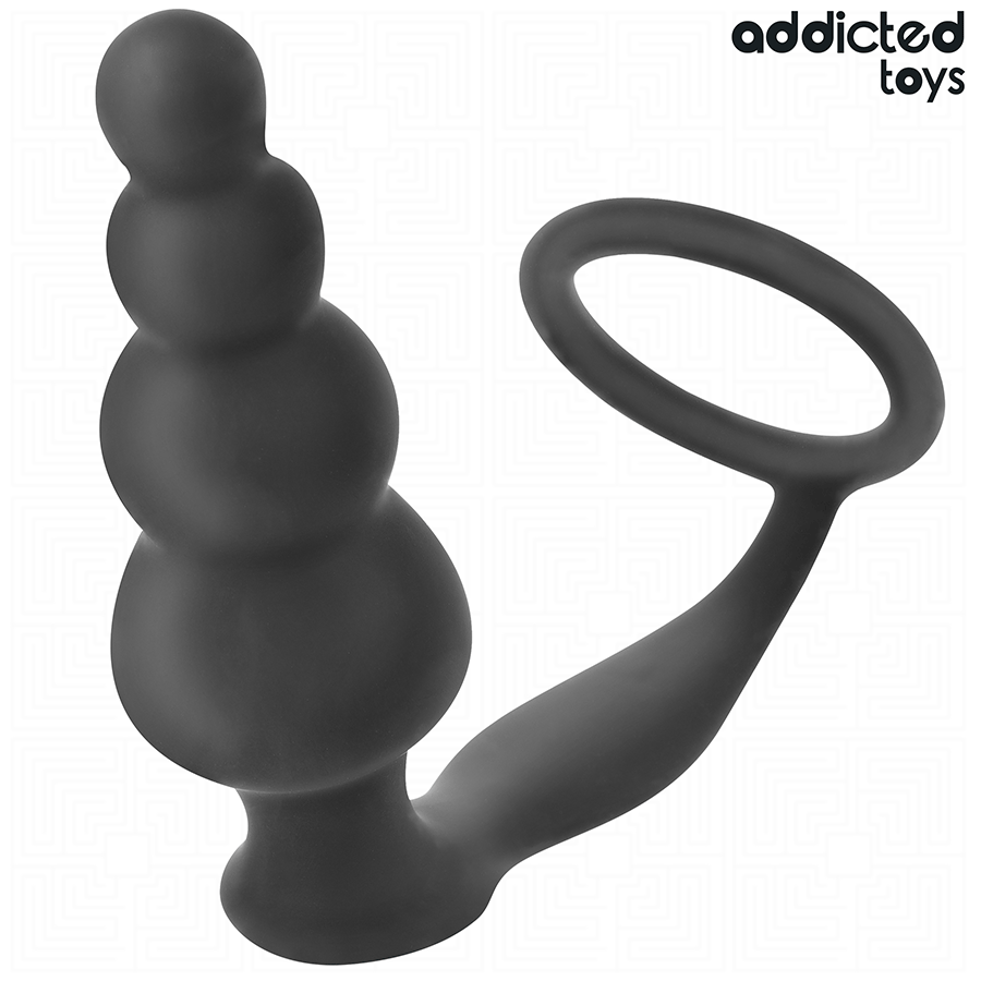 ADDICTED TOYS - PLUG ANAL AVEC ANNEAU SILICONE MODÈLE 5