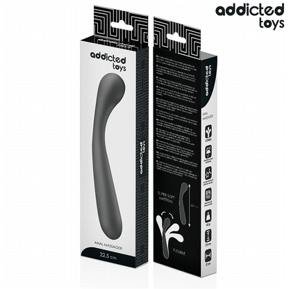 ADDICTED TOYS - DOUBLE ANAL MASSAGER SILICONE 22.5 CM