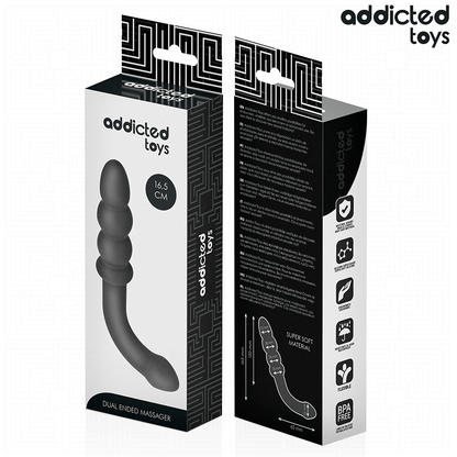 ADDICTED TOYS - DOUBLE STIMULATEUR ANAL EN SILICONE 16,5 CM
