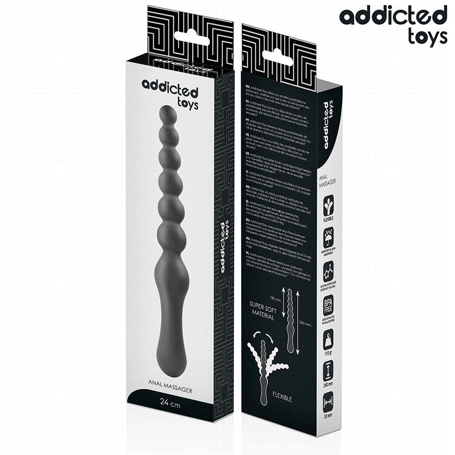 ADDICTED TOYS - DOUBLE STIMULATEUR ANAL EN SILICONE 24 CM