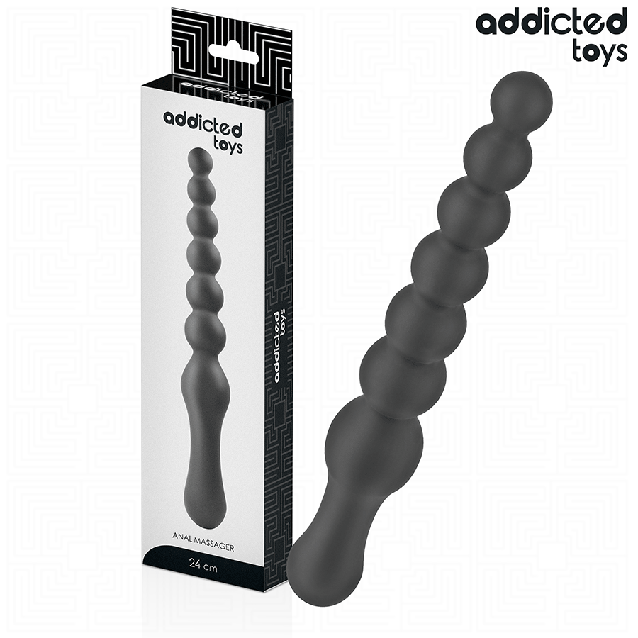 ADDICTED TOYS - DOUBLE STIMULATEUR ANAL EN SILICONE 24 CM