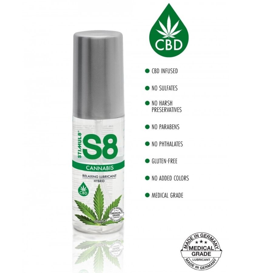 STIMUL8 - LUBRICANTE HÍBRIDO DE CANNABIS S8 50 ML