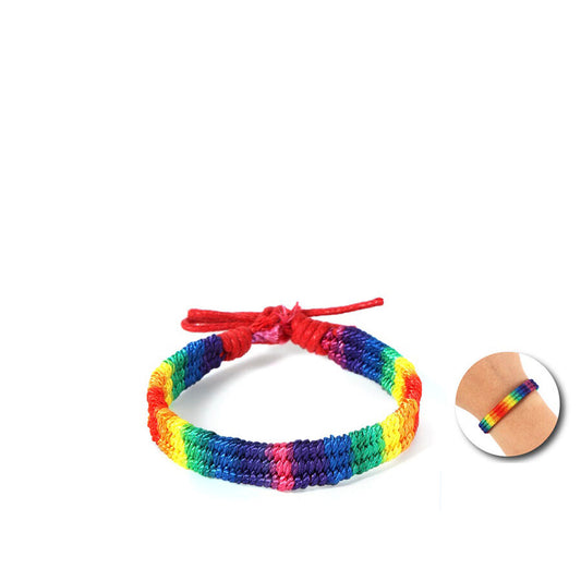 PRIDE - RAINBOW FLAG BRAIDED BRACELET