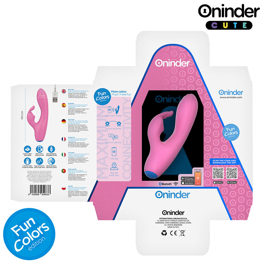 ONINDER CUTE - VIBRADOR CONEJITO PARA PUNTO G Y CLÍTORIS - ENVÍO MUNDIAL GRATUITO