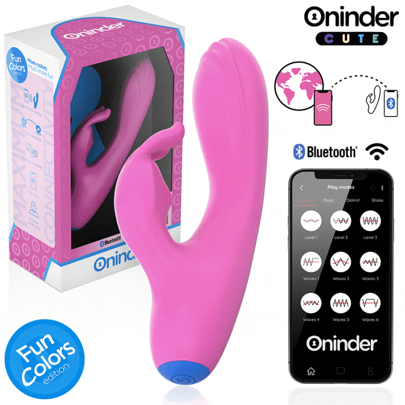 ONINDER CUTE - VIBRADOR CONEJITO PARA PUNTO G Y CLÍTORIS - ENVÍO MUNDIAL GRATUITO