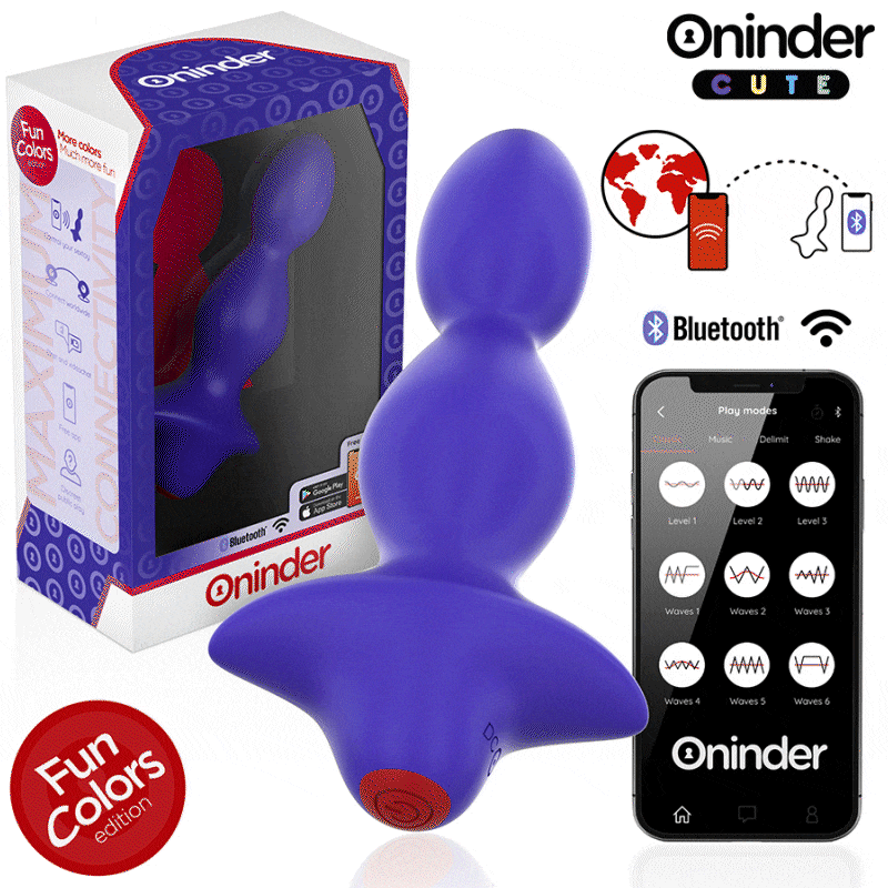ONINDER CUTE - LOVE BUTT VIBRATING ANAL PLUG DILATOR - FREE WORLDWIDE APP