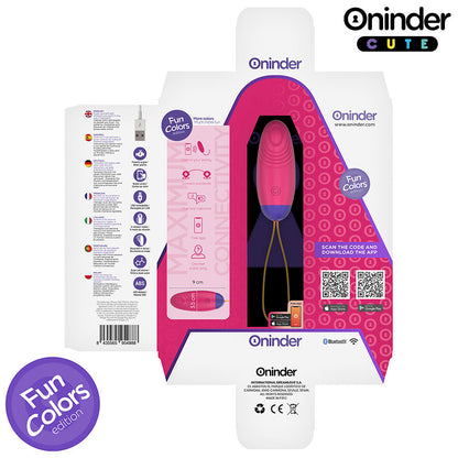 ONINDER CUTE - ŒUF VIBRANT ET TAPOTANT EN SILICONE LOVE PLEASURE VIBRO-WAVE - APPLICATION MONDIALE GRATUITE
