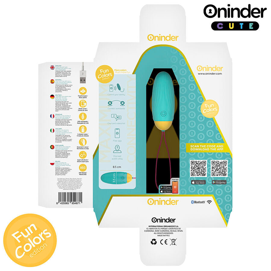 ONINDER CUTE - ŒUF VIBRANT PLAISIR LOVE - PIERRES ROTATIVES EN SILICONE - APPLICATION GLOBALE GRATUITE