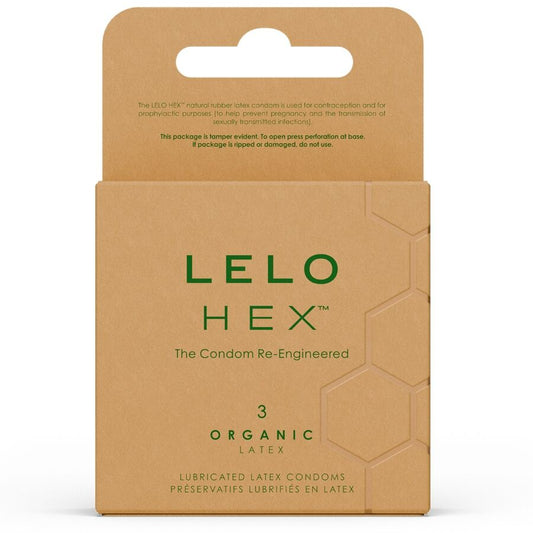 LELO - HEX ORGANIC CONDOM BOX 3 UNITS