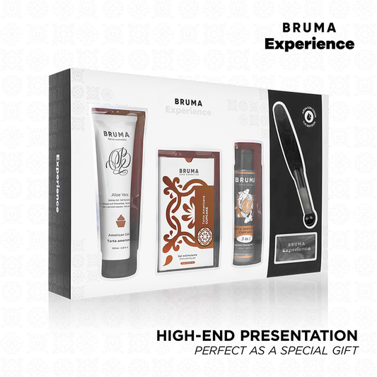 BRUMA XPERIENCE - SWEET AMERICAN TART TEMPTATION KIT WITH ORGASM ENHANCER