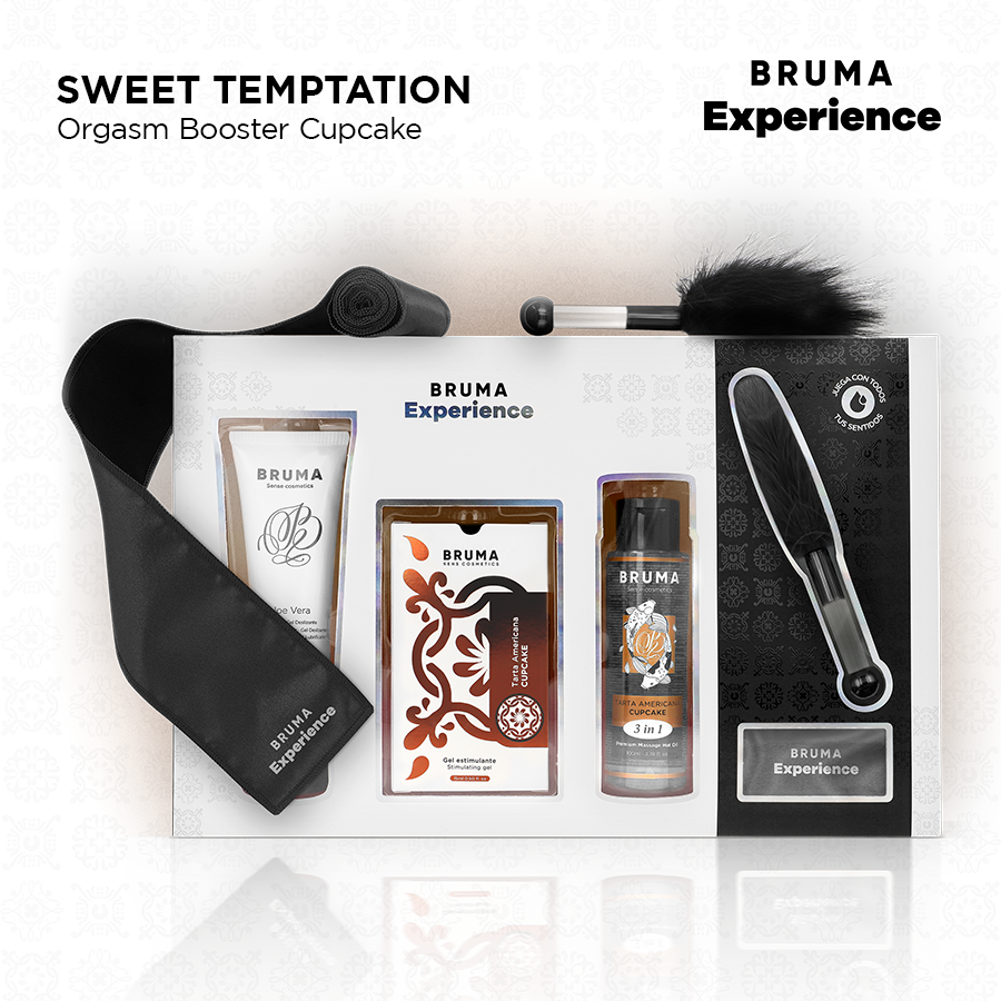 BRUMA XPERIENCE - SWEET AMERICAN TART TEMPTATION KIT WITH ORGASM ENHANCER