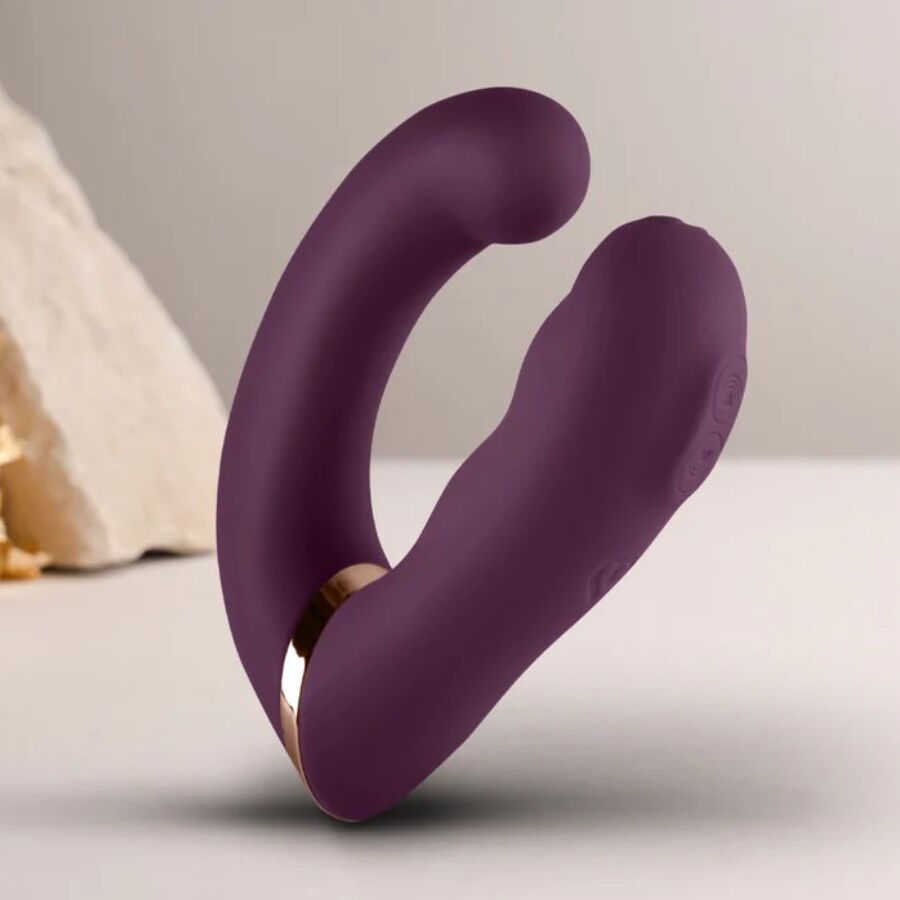 ROCKS-OFF - GEMINI DUAL VIBRATOR G-SPOT CLITORIS STIMULATOR PURPLE