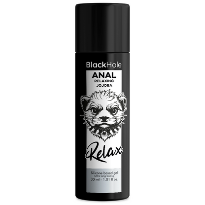 BLACK HOLE - RELAJANTE ANAL DE JOJOBA, BASE DE SILICONA, 30 ML