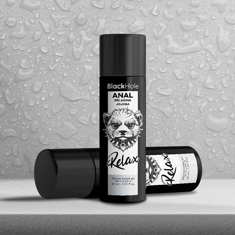 BLACK HOLE - RELAJANTE ANAL DE JOJOBA, BASE DE SILICONA, 30 ML