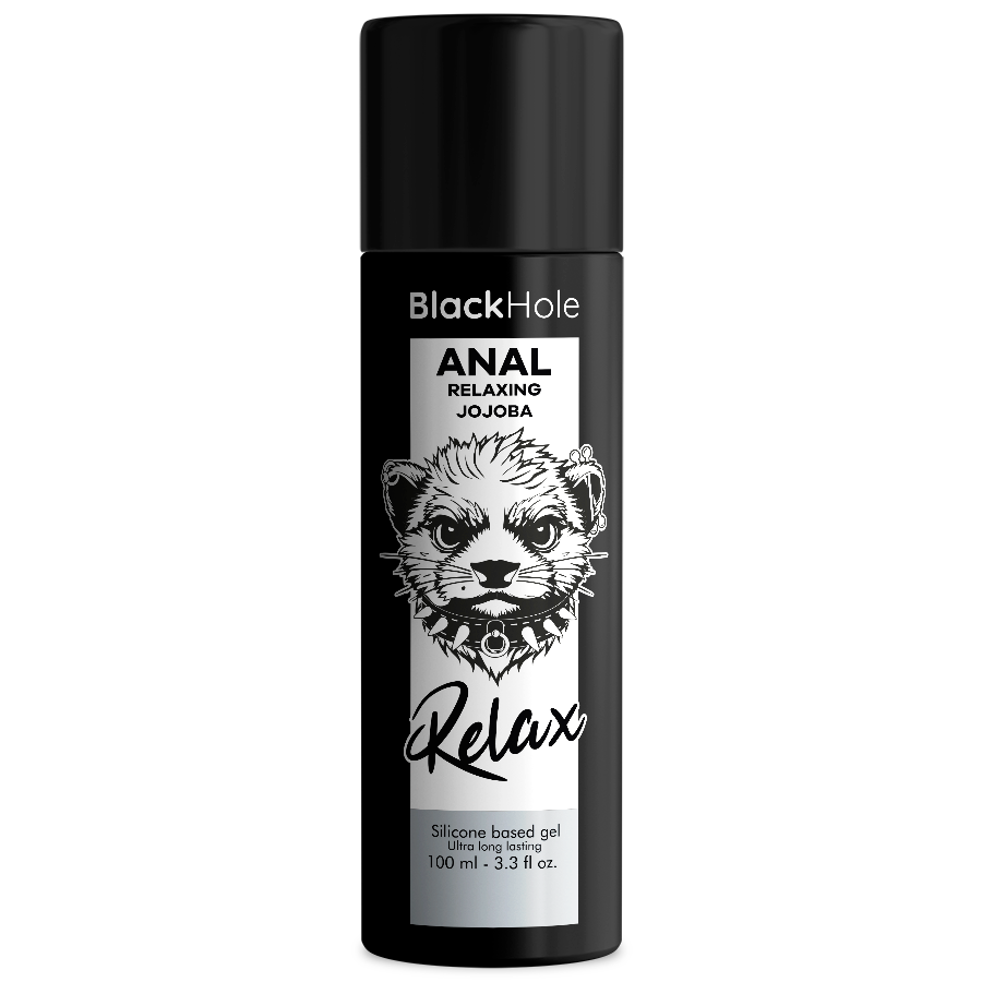 BLACK HOLE - LUBRICANTE ANAL RELAJANTE A BASE DE SILICONA CON JOJOBA 100 ML