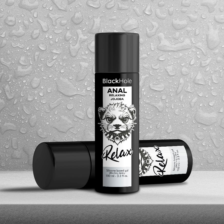 BLACK HOLE - LUBRICANTE ANAL RELAJANTE A BASE DE SILICONA CON JOJOBA 100 ML