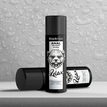 BLACK HOLE - LUBRICANTE ANAL RELAJANTE A BASE DE SILICONA CON JOJOBA 100 ML