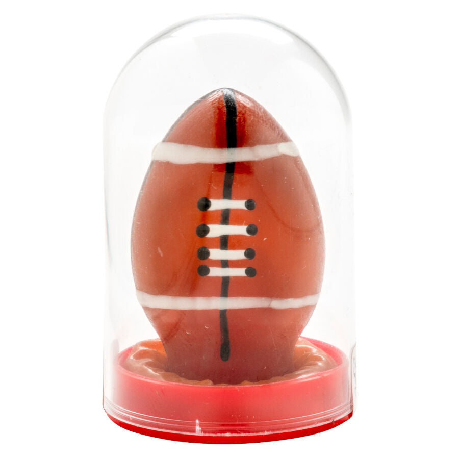 CONDOMERIE - HANDPAINTED NOVELTY CONDOMS RUGBY BALL