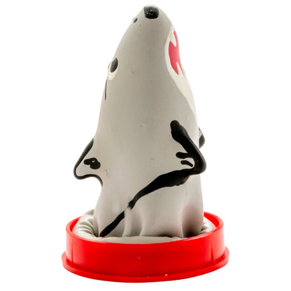 CONDOMERIE - HANDPAINTED NOVELTY CONDOMS SHARK MODEL 1