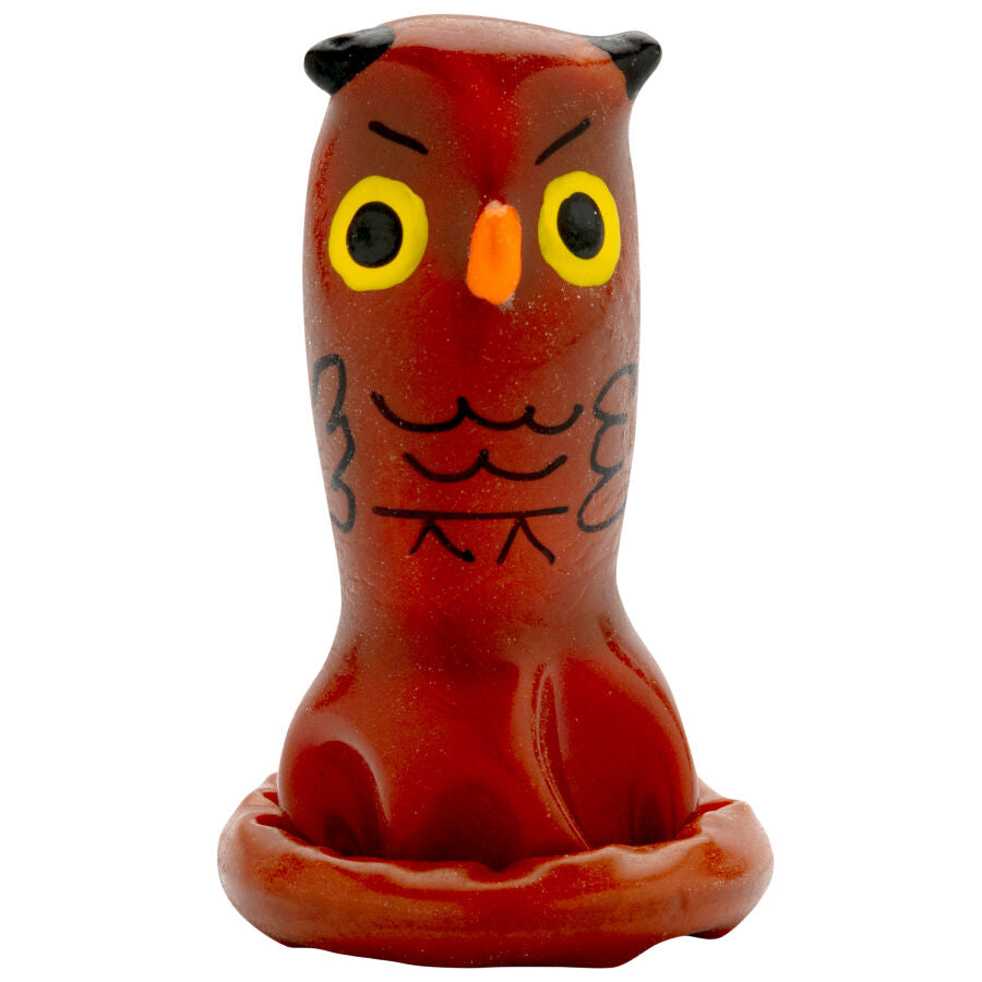 CONDOMERIE - HANDPAINTED NOVELTY CONDOMS OWL