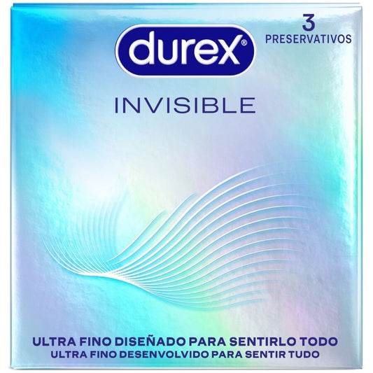 DUREX - ULTRA THIN INVISIBLE CONDOMS 3 UNITS