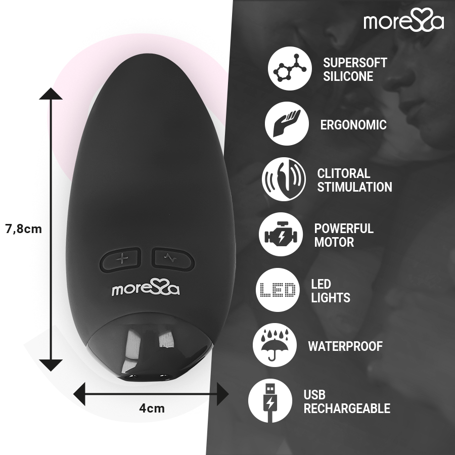 MORESSA - VIBRO-STIMULATEUR FLEUR NOIRE
