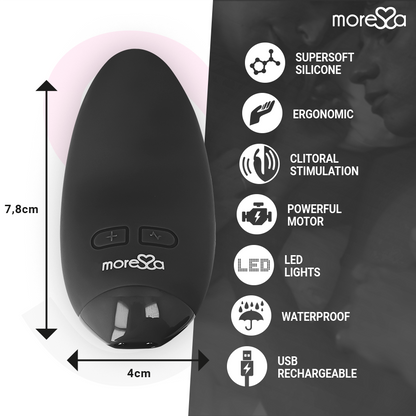 MORESSA - VIBRO-STIMULATEUR FLEUR NOIRE