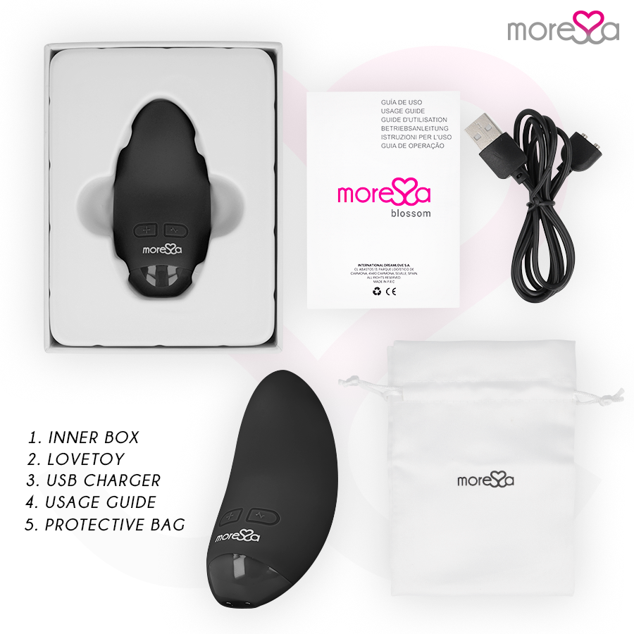 MORESSA - VIBRO-STIMULATEUR FLEUR NOIRE