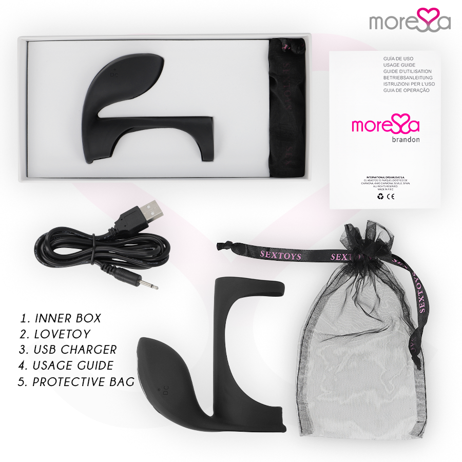 MORESSA - ANILLO VIBRADOR BRANDON CON CUBIERTA