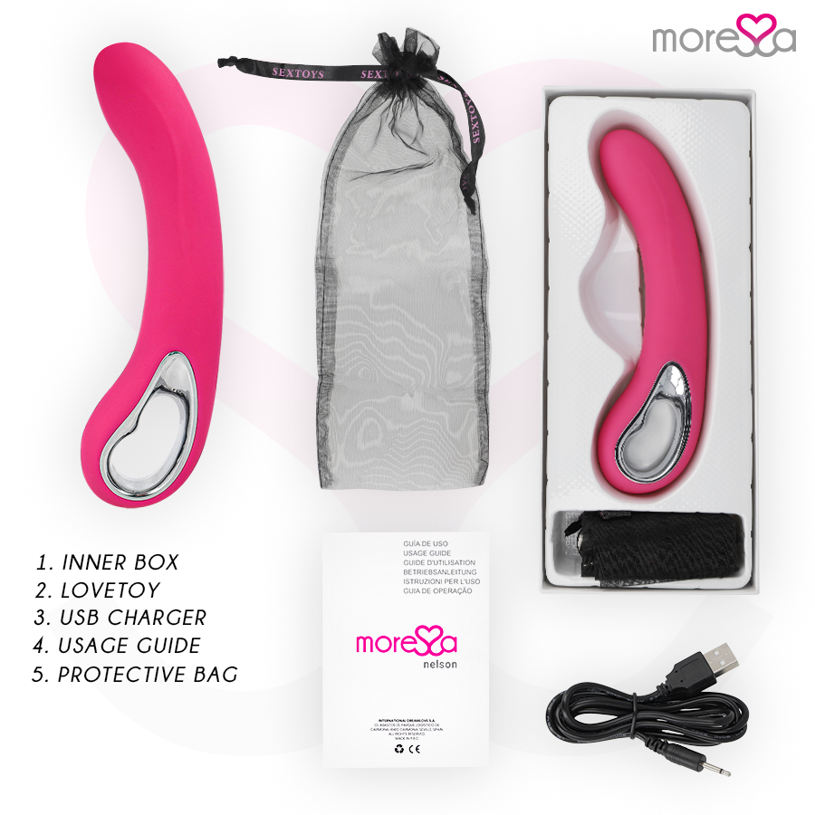 MORESSA - NELSON SILICONE HAUT DE GAMME RECHARGEABLE