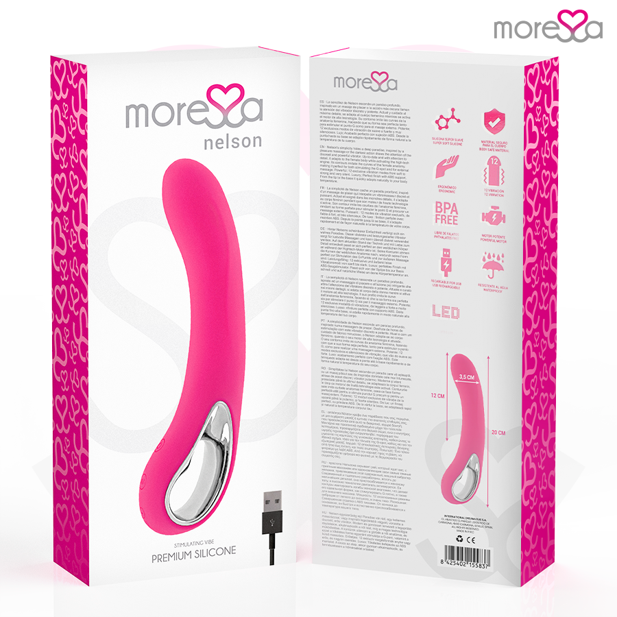 MORESSA - NELSON SILICONE HAUT DE GAMME RECHARGEABLE