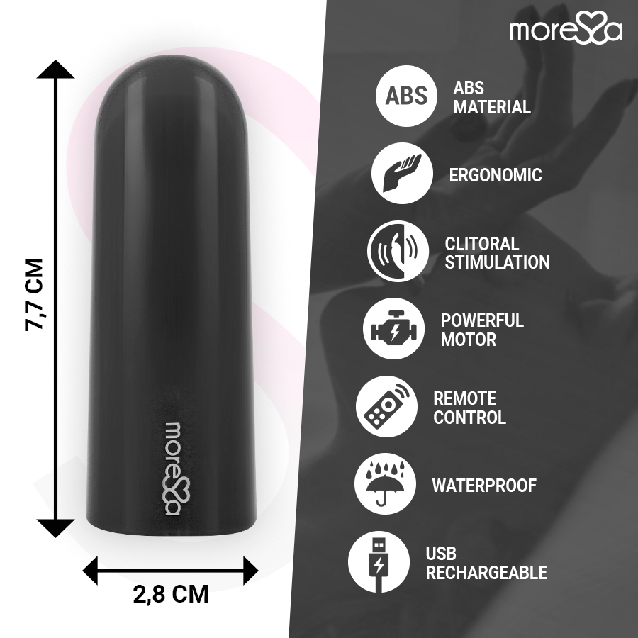 MORESSA - TÉLÉCOMMANDE VIBRATEUR NIX NOIR