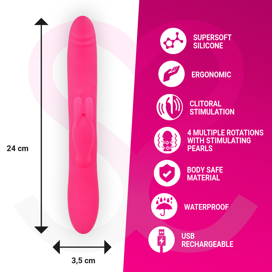 MORESSA - SOMER PREMIUM VIBRATOR WITH MULTIPLE ROTATION