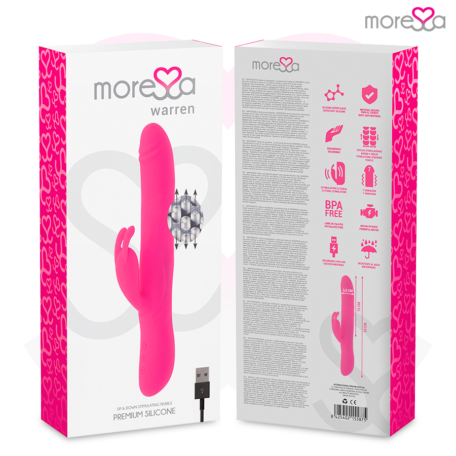 MORESSA - WARREN PREMIUM RECHARGEABLE EN SILICONE
