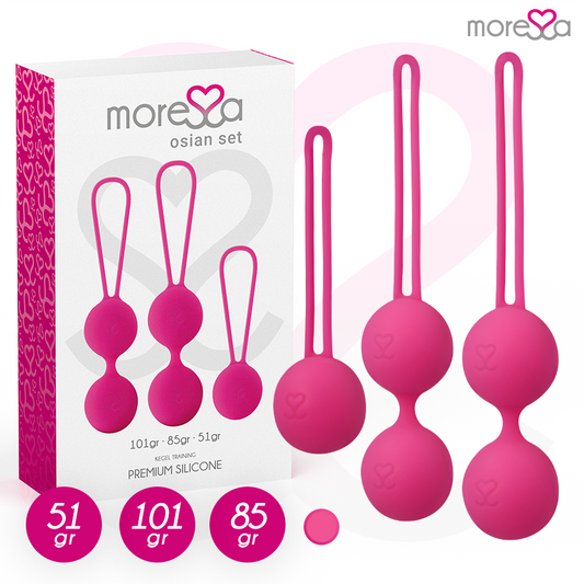 MORESSA - OSIAN SET PREMIUM SILICONE PINK (Osian One - 51 g | Osian Two - 101 g | Osian Three 85 g)