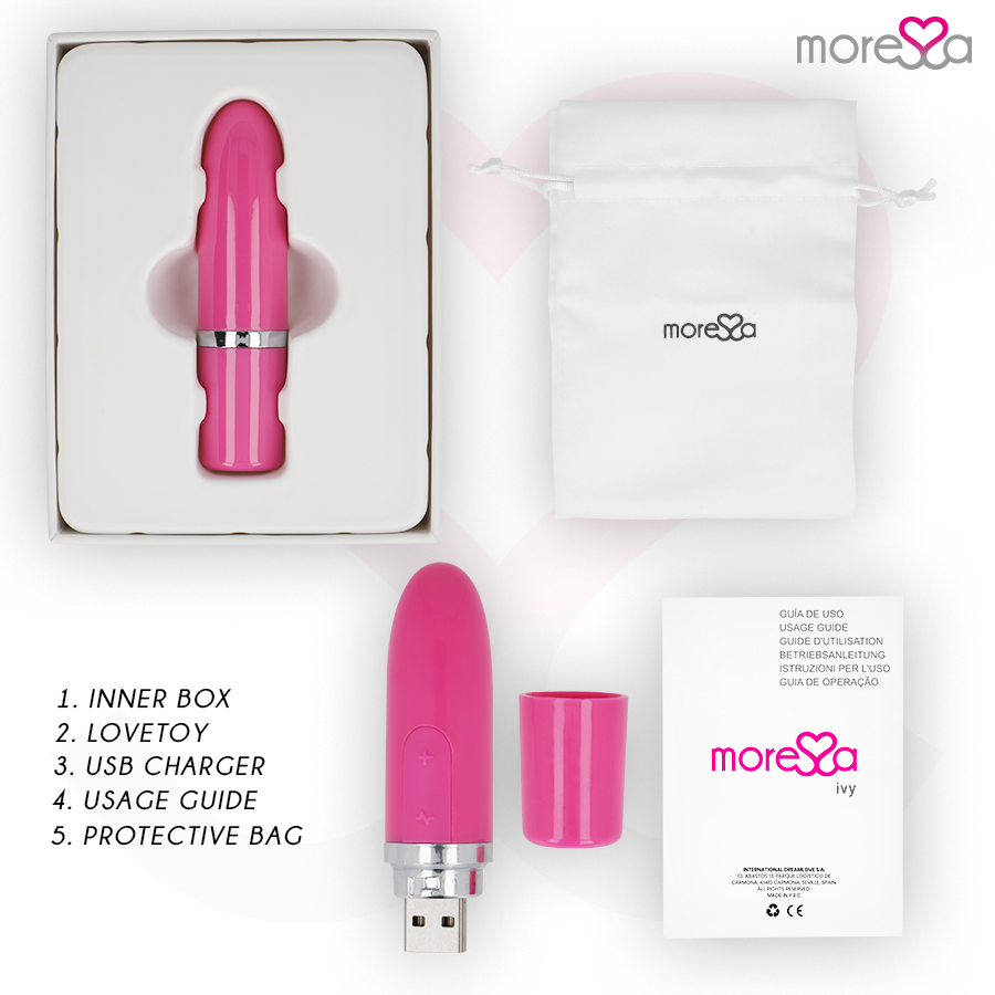 MORESSA - ESTIMULADOR VIBRADOR IVY ROSA DE VIAJE