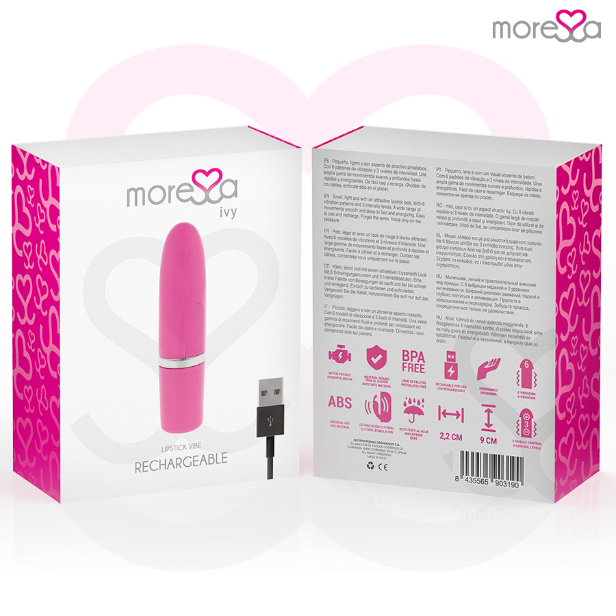 MORESSA - ESTIMULADOR VIBRADOR IVY ROSA DE VIAJE