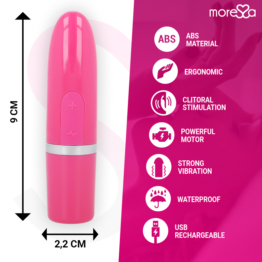 MORESSA - ESTIMULADOR VIBRADOR IVY ROSA DE VIAJE