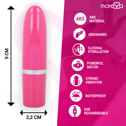 MORESSA - ESTIMULADOR VIBRADOR IVY ROSA DE VIAJE