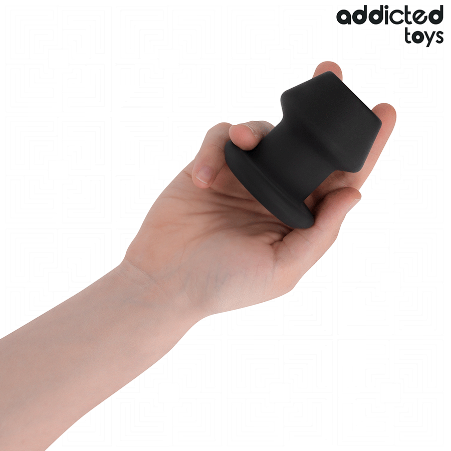ADDICTED TOYS - TAPÓN ANAL HUECO EXTREMO DE SILICONA TAMAÑO S 7.5 CM