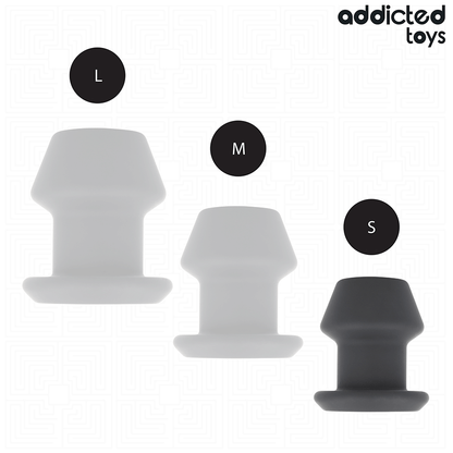 ADDICTED TOYS - TAPÓN ANAL HUECO EXTREMO DE SILICONA TAMAÑO S 7.5 CM